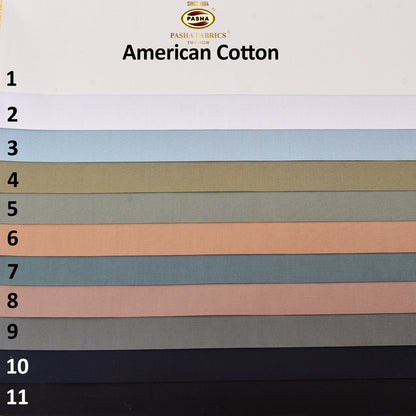 American – Cotton (Semi soft finish)