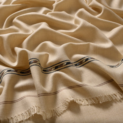 Premium Wool Blended Shawl - Beige